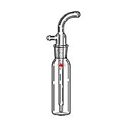 250 mL Capacity ACE Glass Incorporated ACE GLASS 7501-11 Air Sampling Collection Bottle 25 mm Diameter 250 mL Capacity ACE Glass Incorporated ACE GLASS 7501-11 Air Sampling Collection Bottle 25 mm Diameter