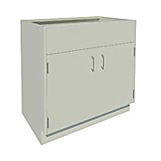 Standing Height Sink Cabinets with 2 Doors