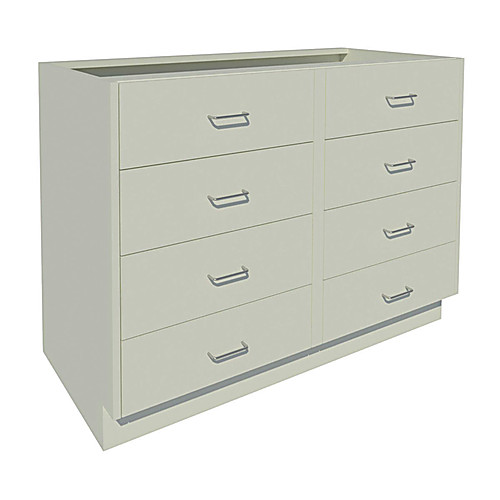 Standing Height Base with 8 Drawers