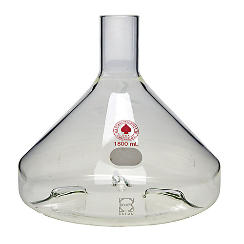 Fernbach Flask, Baffled, Plain Neck