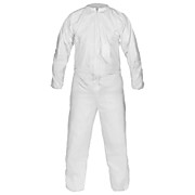 CleanMax Clean Sterile Coverall, zipper front, tunneled elastic wrists w/ thumb loops. Tunneled elastic ankles, bound neck, Individually packed, 3XL, 25/Case