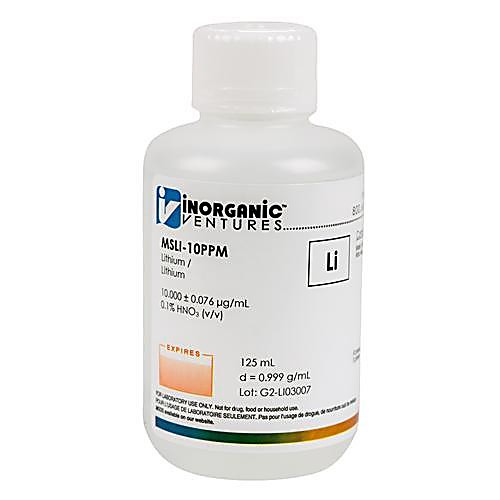 10 ppm ICPMS Lithium for ICPMS