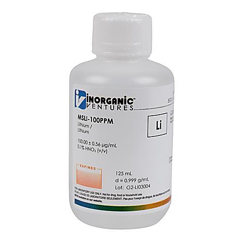 100 ppm Lithium for ICPMS
