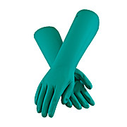 M~XL 15 MIL 13/" LONG UNLINED PREMIUM GREEN NITRILE GLOVES 1 PAIR