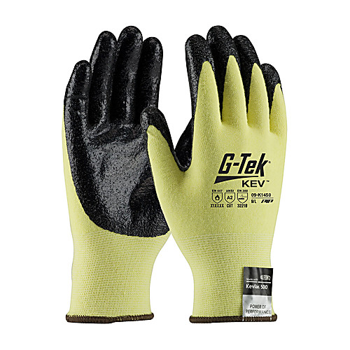 GTEK KP KEVLAR/LYCRA,NITRILE COATING LG.